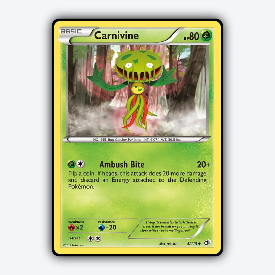 Carnivine 005/113 - Legendary Treasures Set - Card Rug