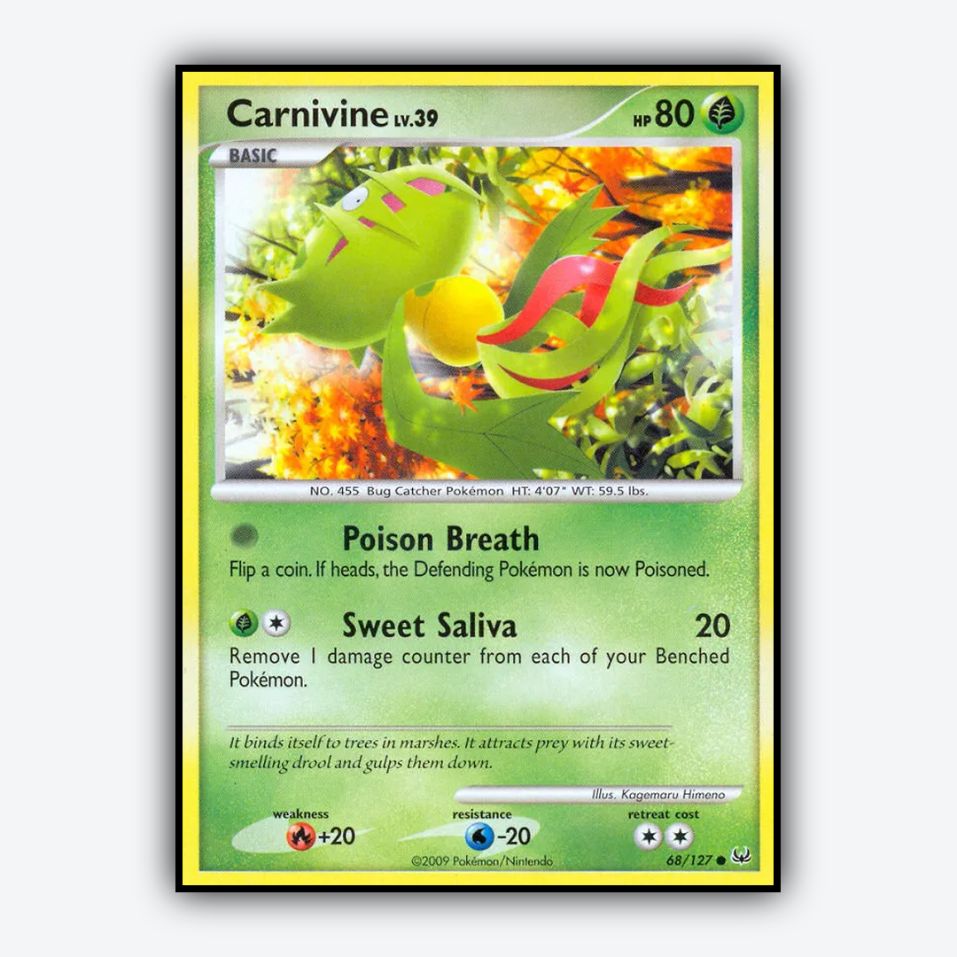 Carnivine 068/127 - Platinum Set - Card Rug