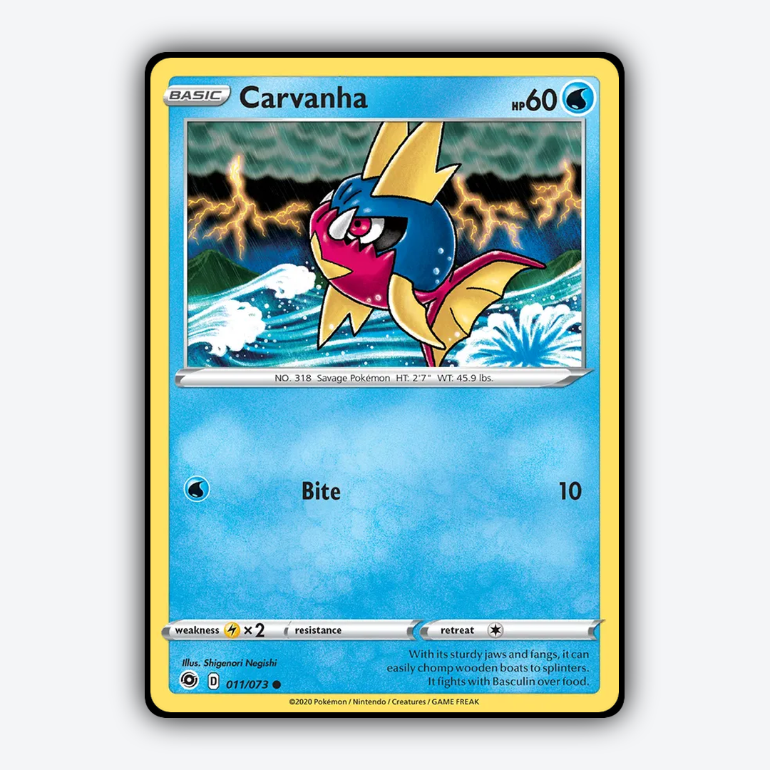 Carvanha 011/73 - Champion's Path Set - Card Rug
