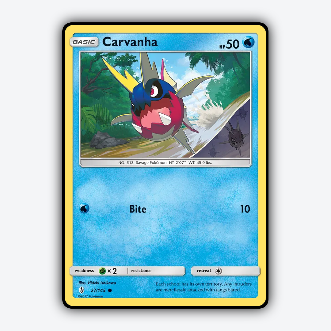 Carvanha 027/145 - Guardians Rising Set - Card Rug