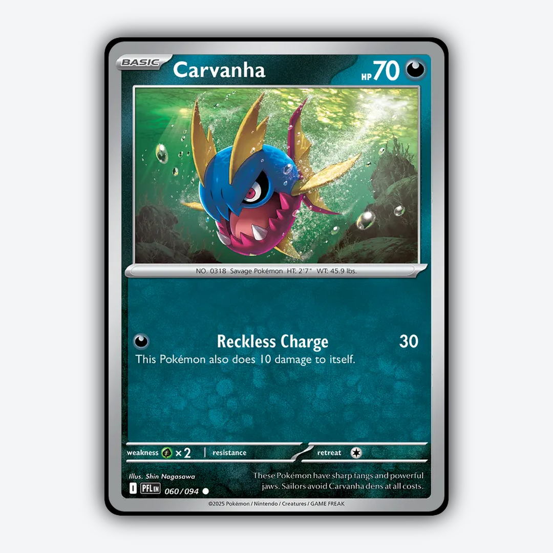Carvanha 060/094 - Phantasmal Flames Set - Card Rug