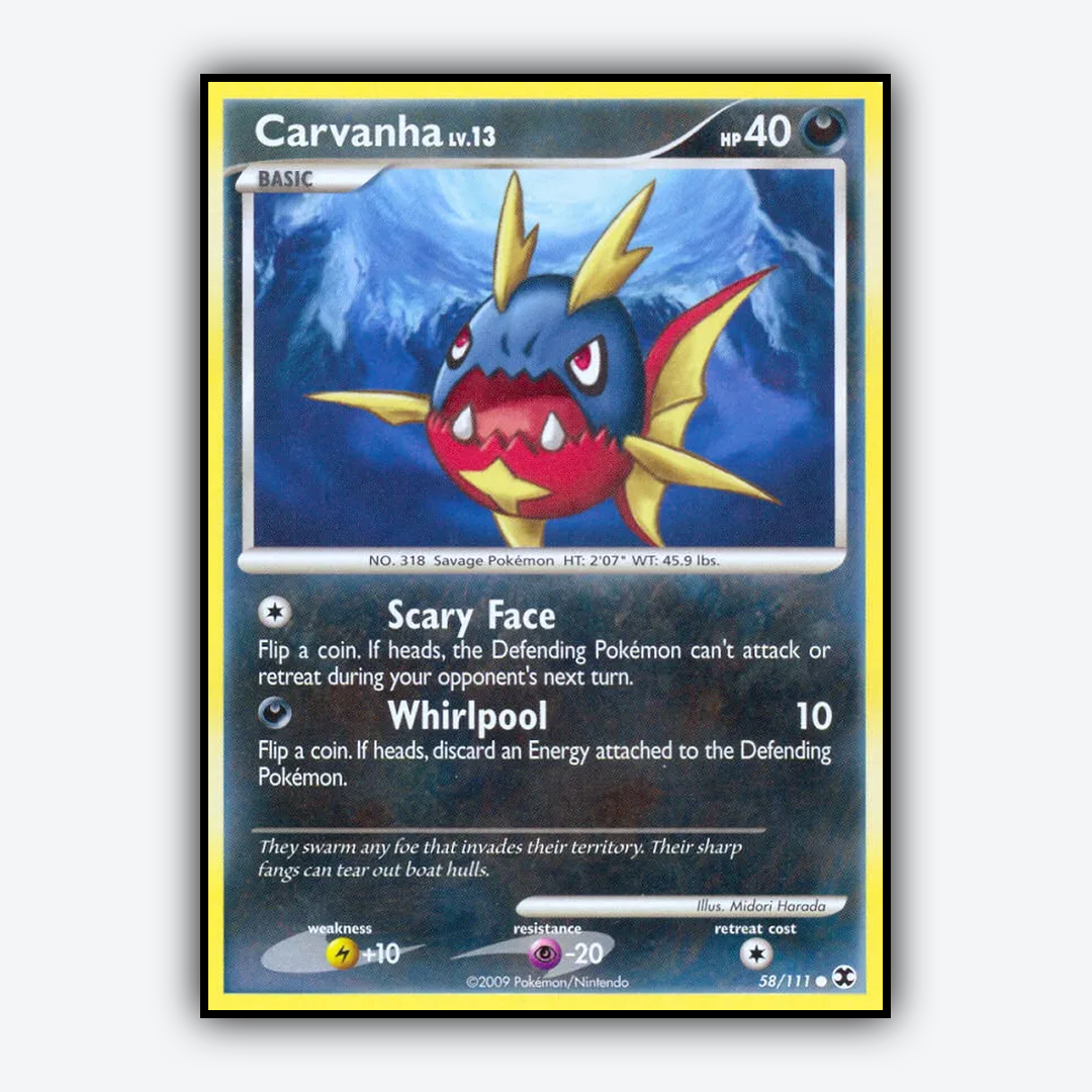Carvanha 058/111 - Rising Rivals Set - Card Rug