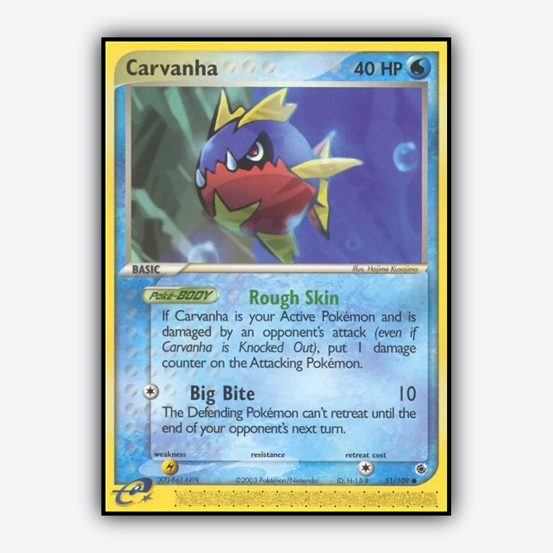 Carvanha 051/109 - Ruby & Sapphire Set - Card Rug