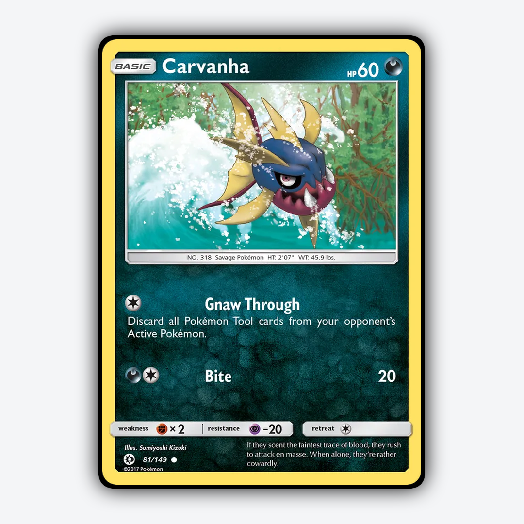Carvanha 081/149 - Sun & Moon Set - Card Rug