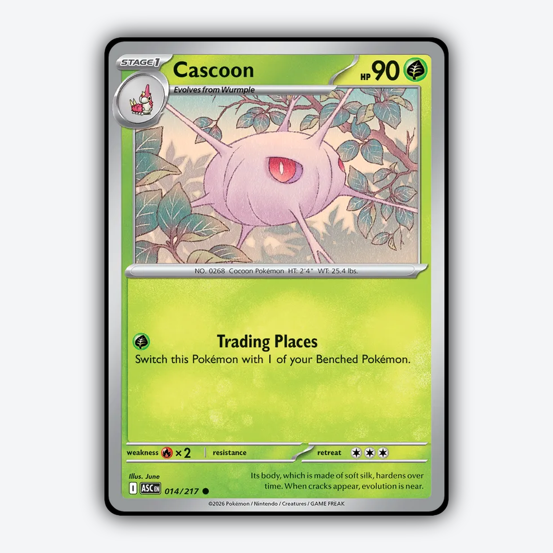 Cascoon 014/217 - Ascended Heroes Set - Card Rug