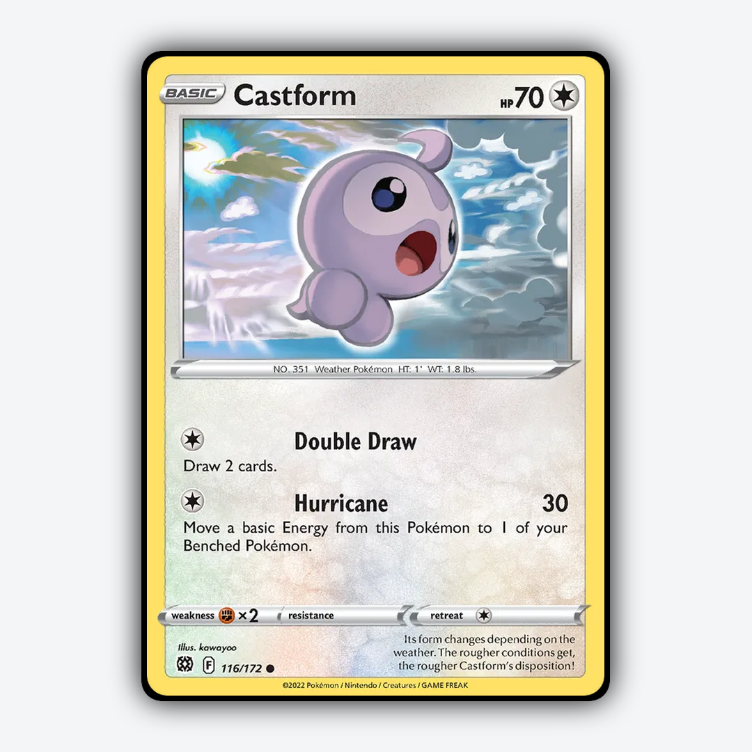 Castform 116/172 - Brilliant Stars Set - Card Rug