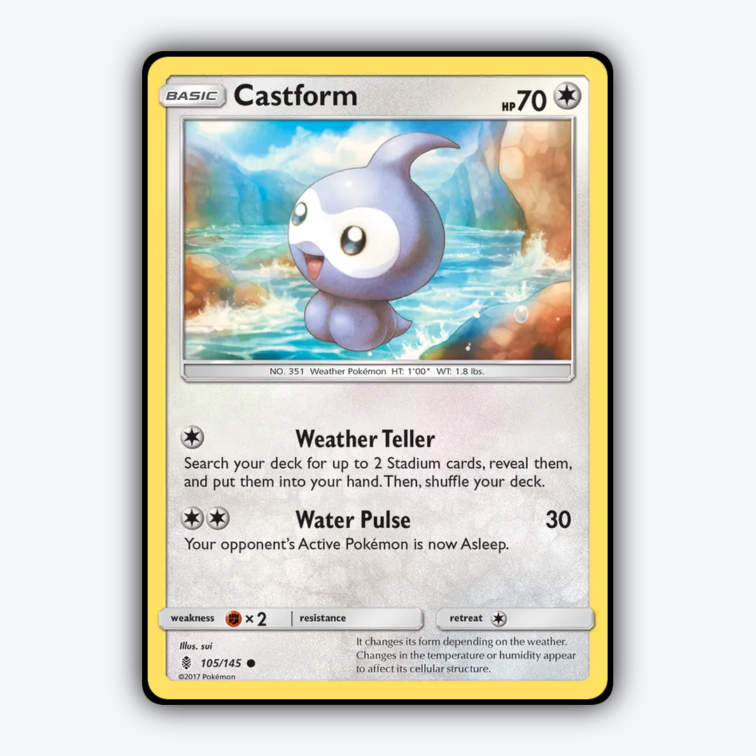 Castform 105/145 - Guardians Rising Set - Card Rug