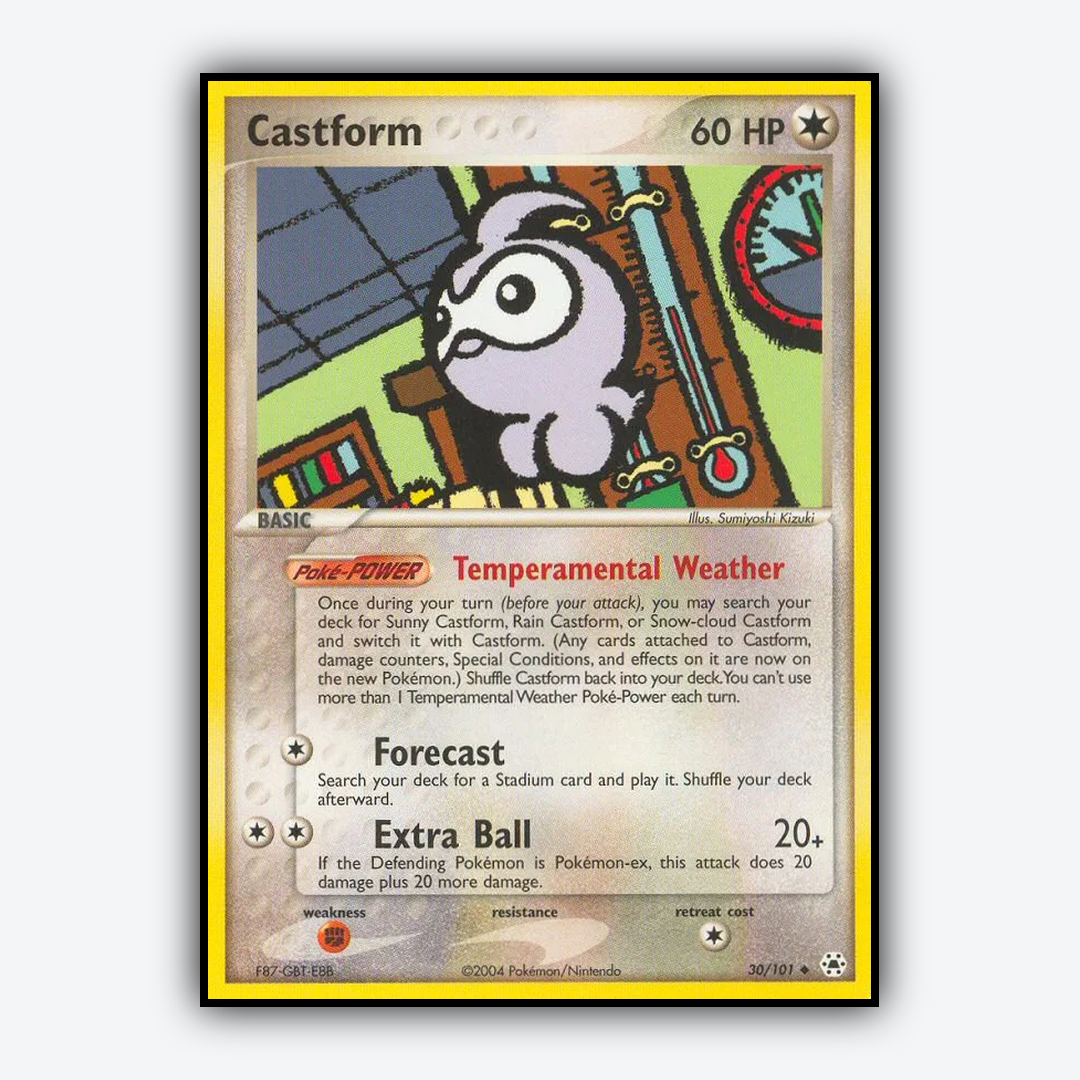 Castform 030/101 - Hidden Legends Set - Card Rug