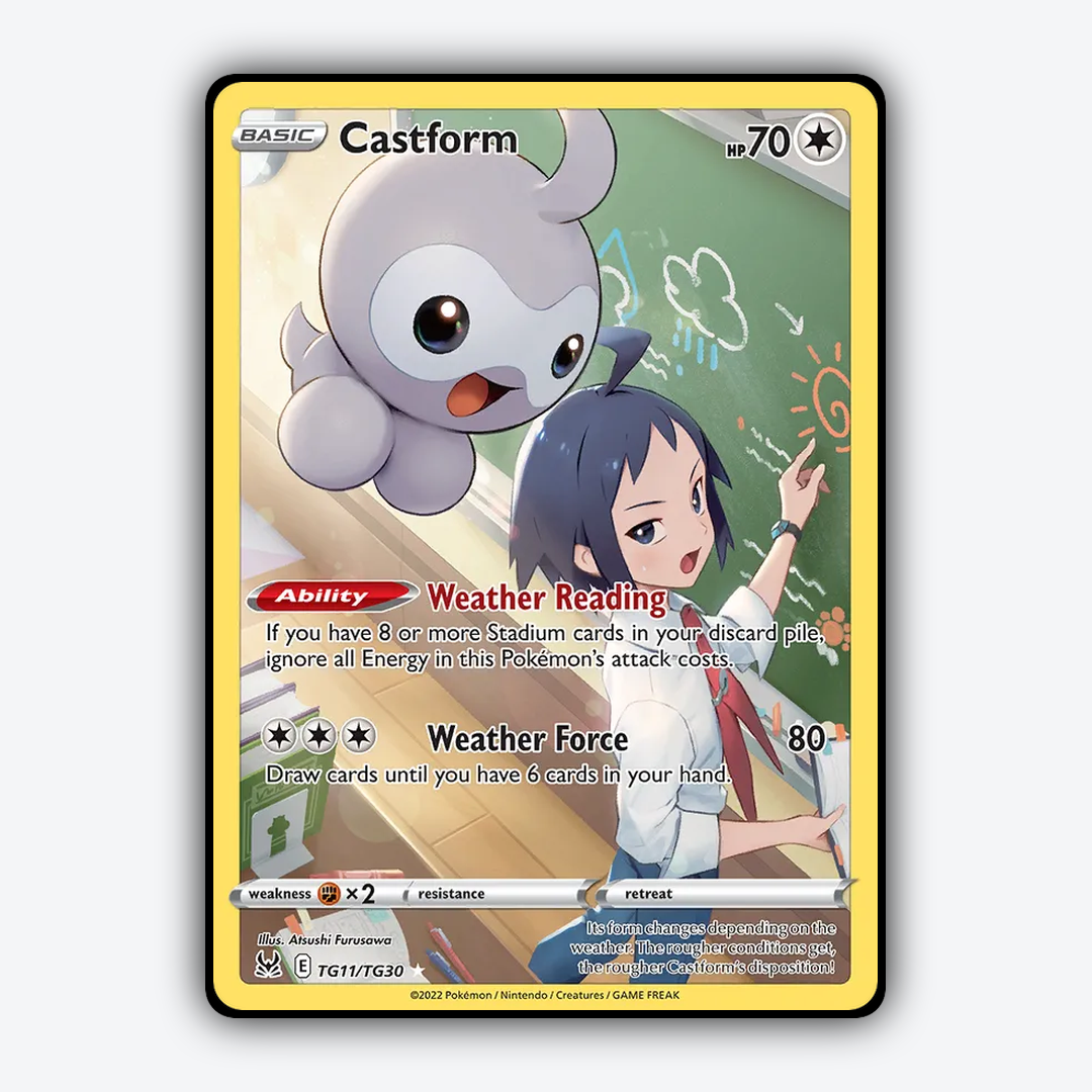 Castform TG011/30 - TG011/30 Lost Origin Trainer Gallery Set - Card Rug