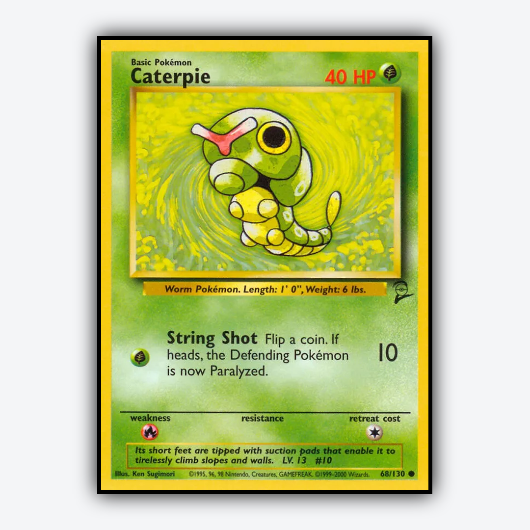 Caterpie 068/130 - Base Set 2 Set - Card Rug