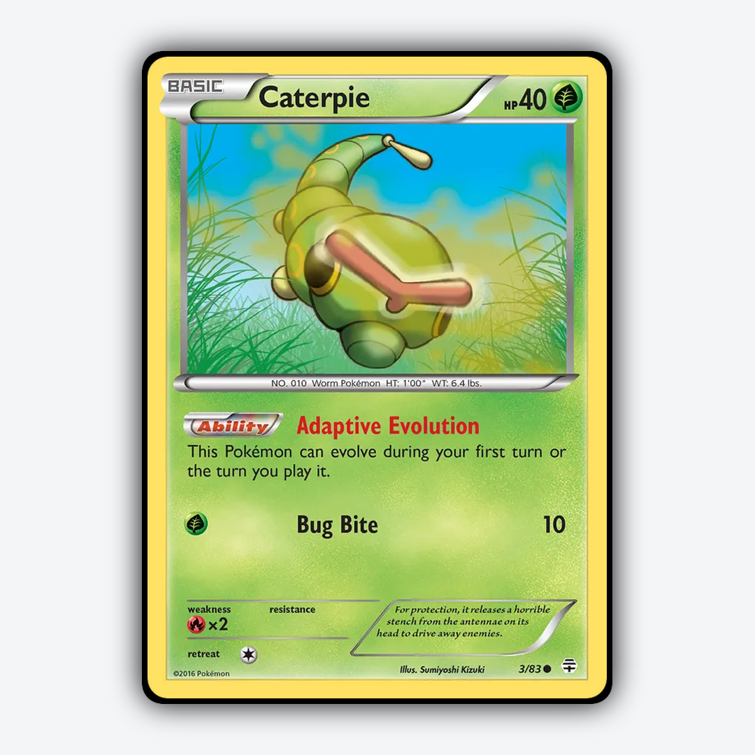 Caterpie 003/83 - Generations Set - Card Rug