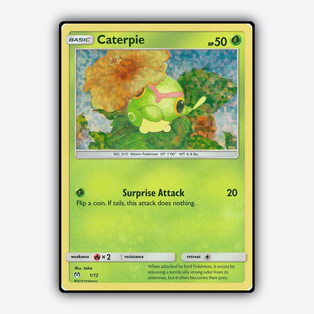 Caterpie 001/12 - McDonald's Collection 2019 Set - Card Rug