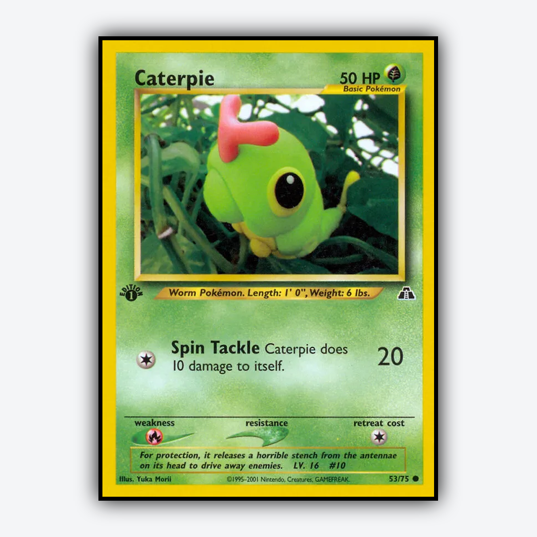 Caterpie 053/75 - Neo Discovery Set - Card Rug