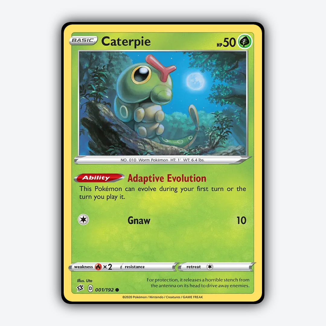 Caterpie 001/192 - Rebel Clash Set - Card Rug
