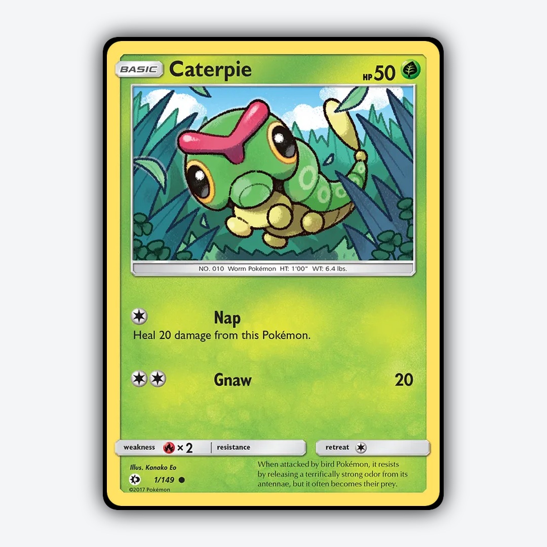 Caterpie 001/149 - Sun & Moon Set - Card Rug