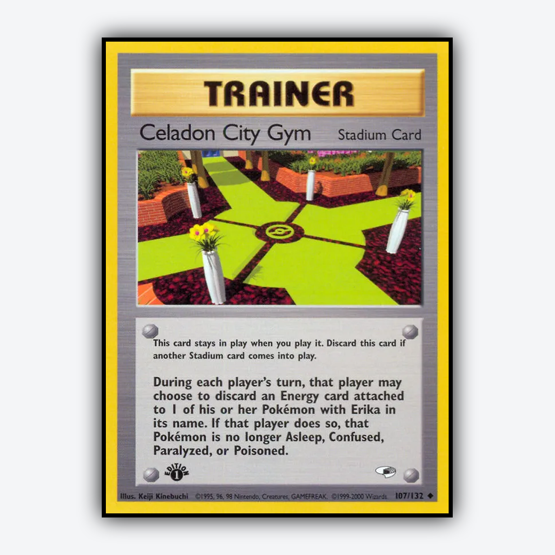 Celadon City Gym 107/132 - Gym Heroes Set - Card Rug