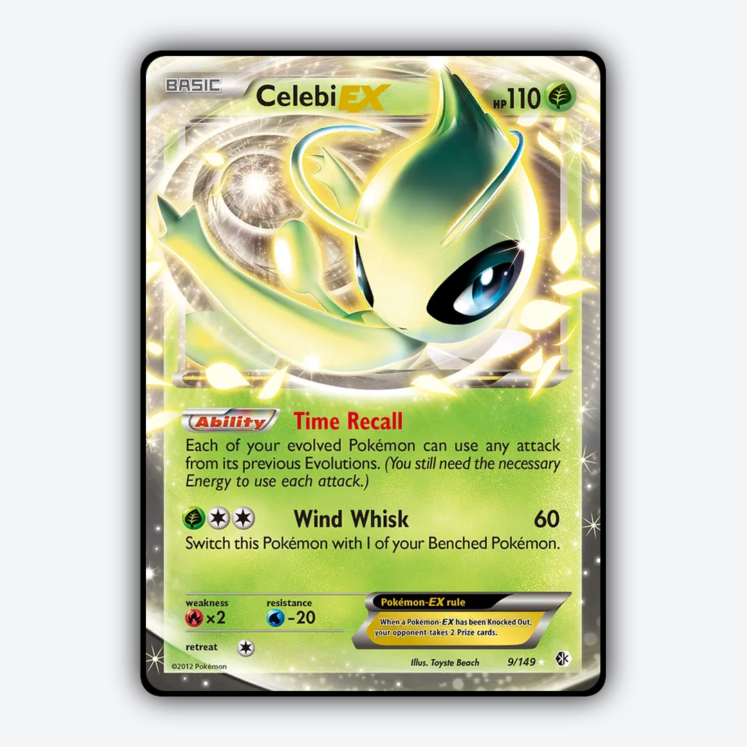 Celebi-EX 009/149 - Boundaries Crossed Set - Card Rug