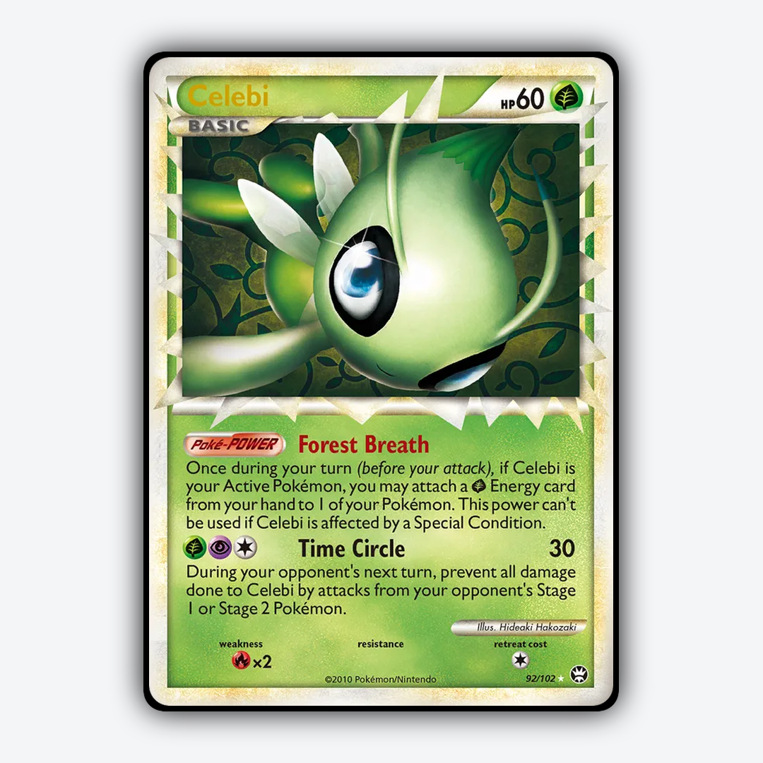 Celebi 092/102 - HS—Triumphant Set - Card Rug