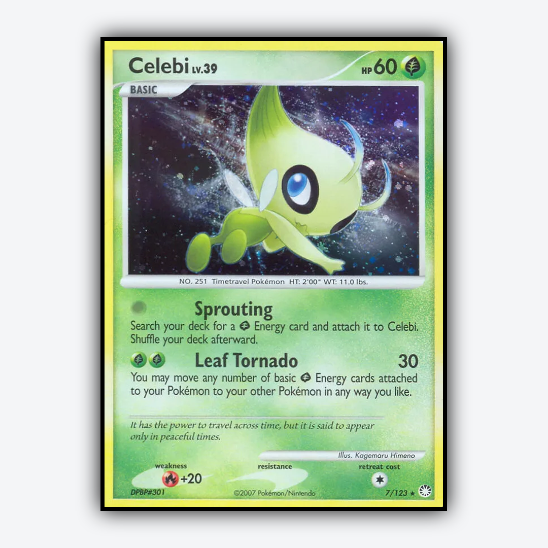 Celebi 007/123 - Mysterious Treasures Set - Card Rug