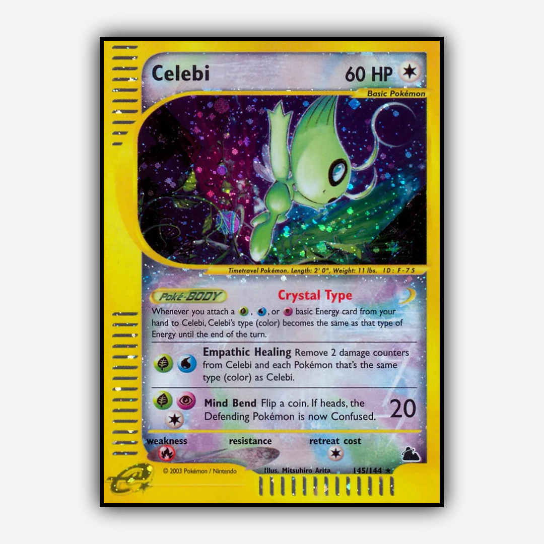 Celebi 145/144 - Skyridge Set - Card Rug