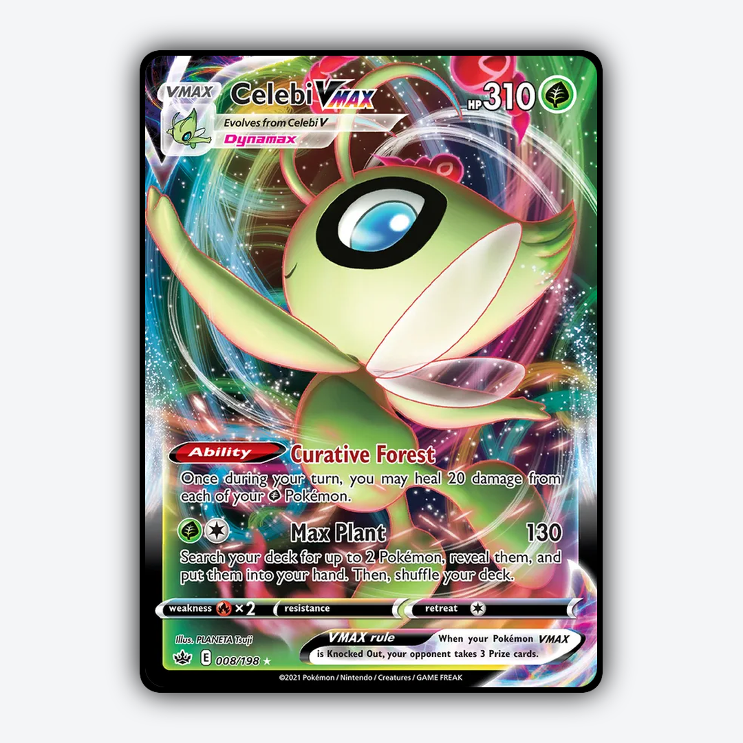 Celebi VMAX 008/198 - Chilling Reign Set - Card Rug