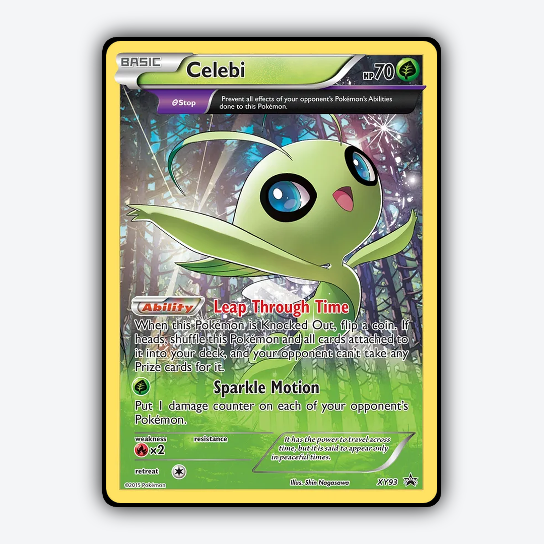Celebi #93 - XY Black Star Promos Set - Card Rug