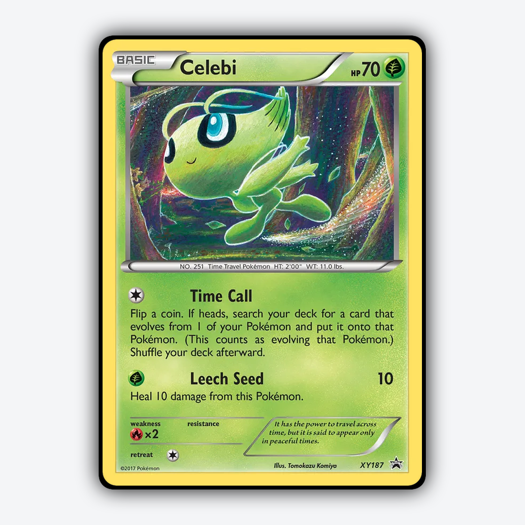 Celebi #187 - XY Black Star Promos Set - Card Rug