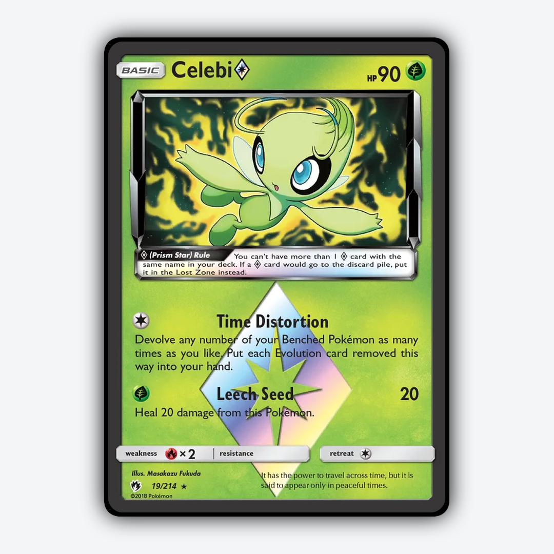 Celebi ◇ 019/214 - Lost Thunder Set - Card Rug