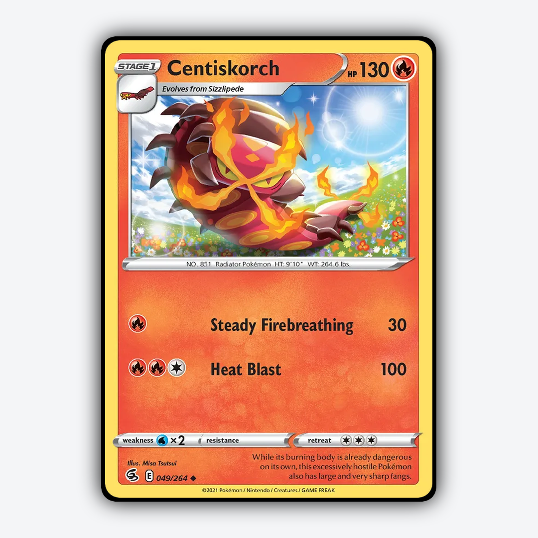 Centiskorch 049/264 - Fusion Strike Set - Card Rug