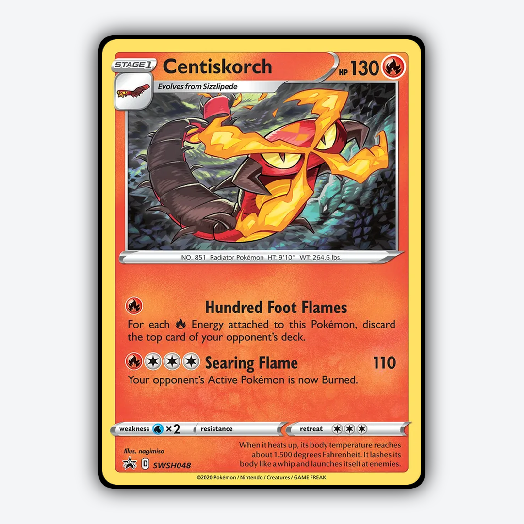 Centiskorch #48 - SWSH Black Star Promos Set - Card Rug