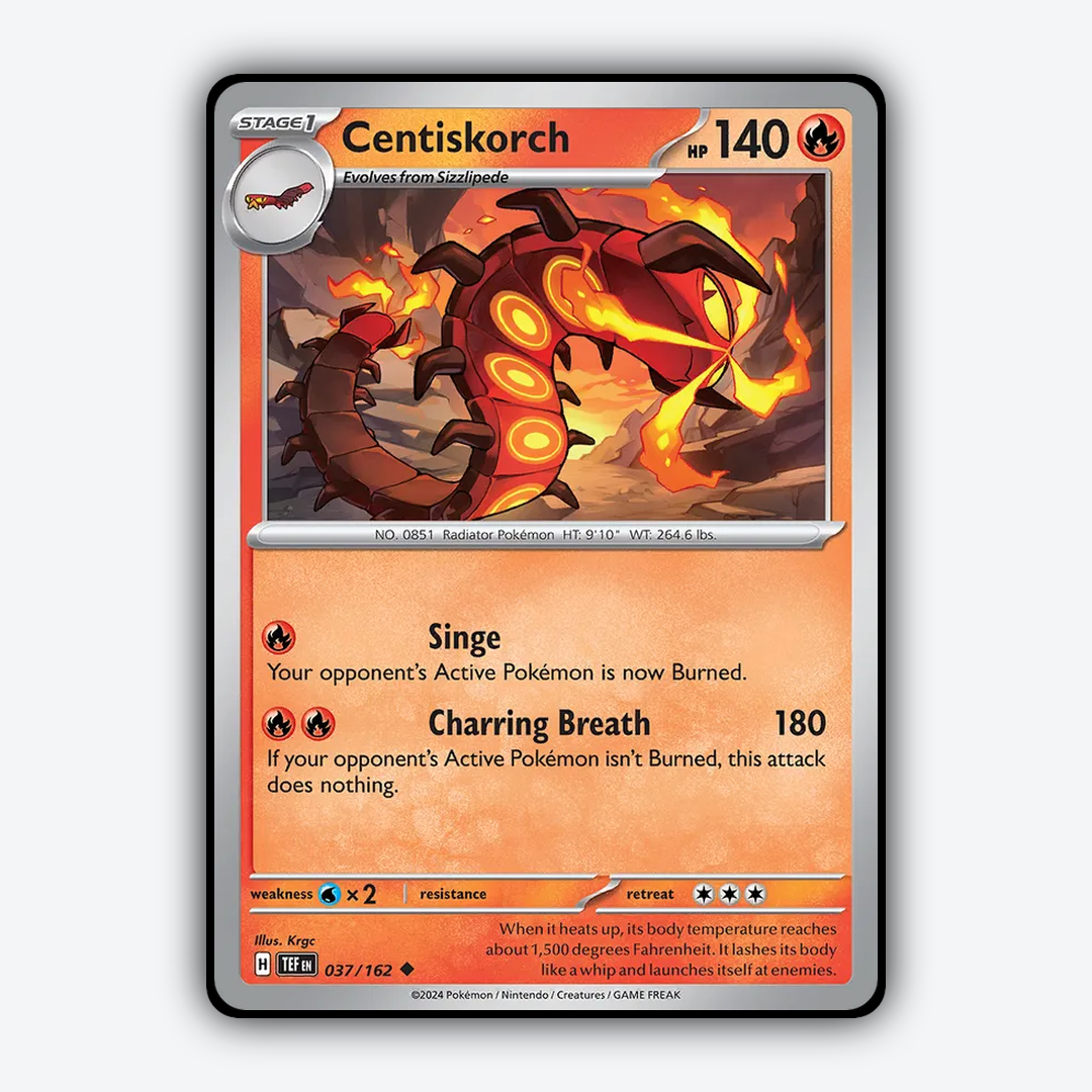 Centiskorch 037/162 - Temporal Forces Set - Card Rug