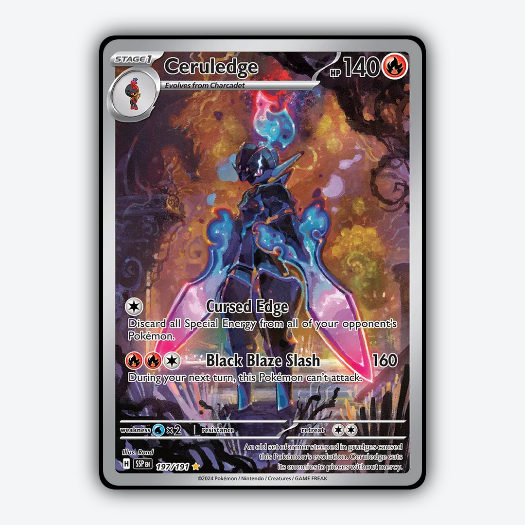 Ceruledge #197 - Surging Sparks Set - Card Rug