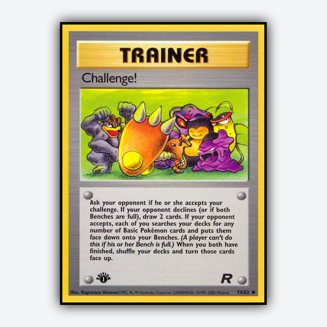 Challenge! 074/82 - Team Rocket Set - Card Rug