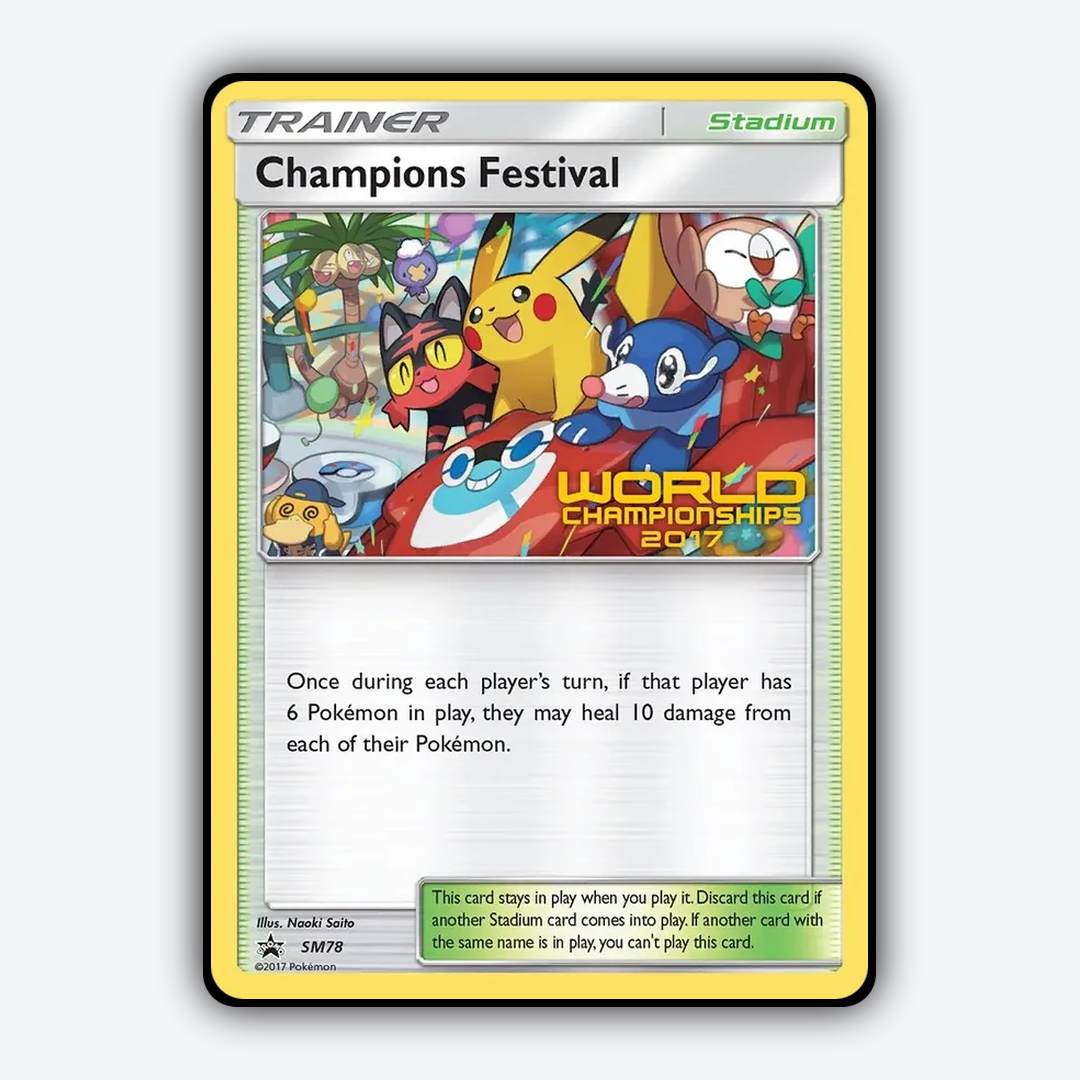 Champions Festival #78 - SM Black Star Promos Set - Card Rug