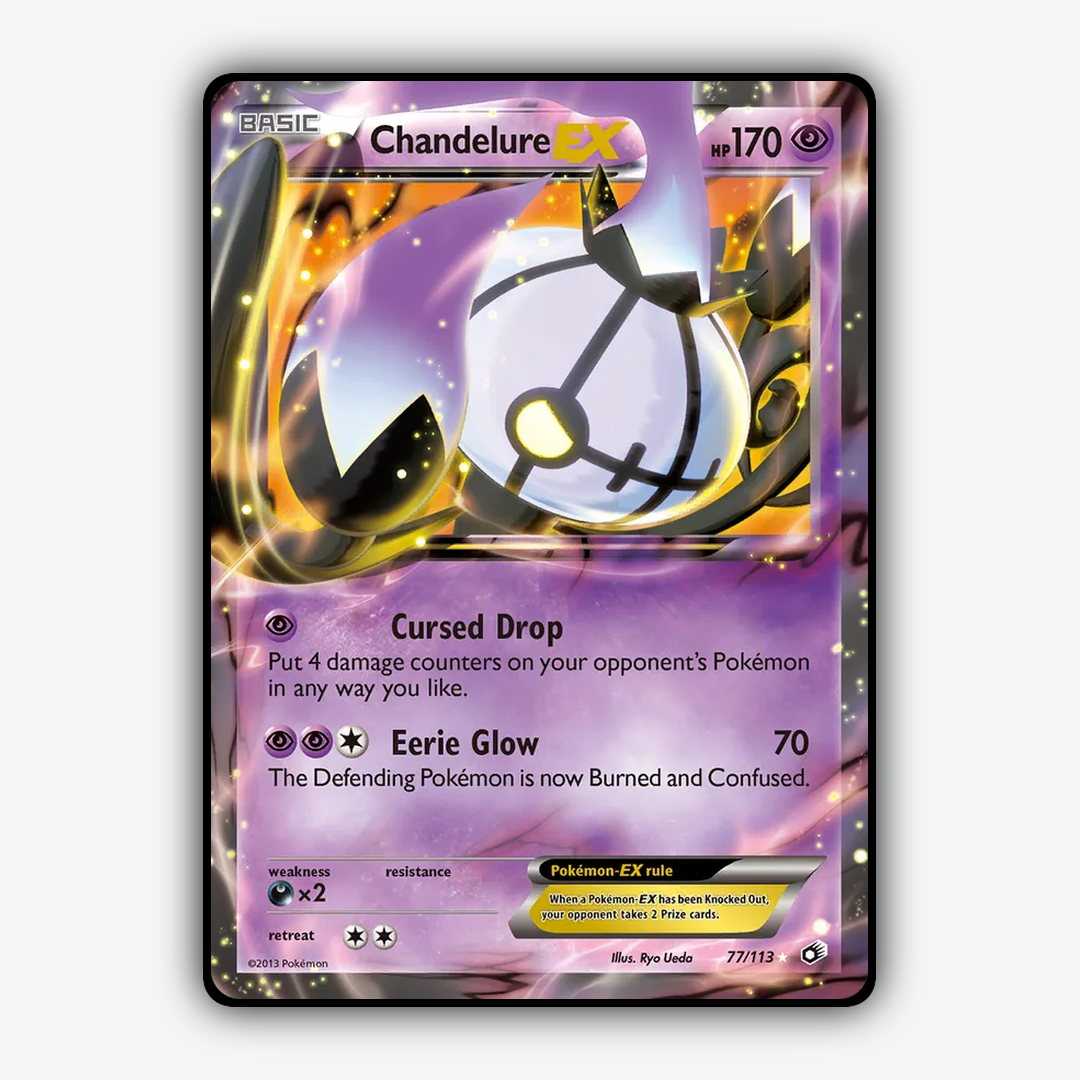 Chandelure-EX 077/113 - Legendary Treasures Set - Card Rug