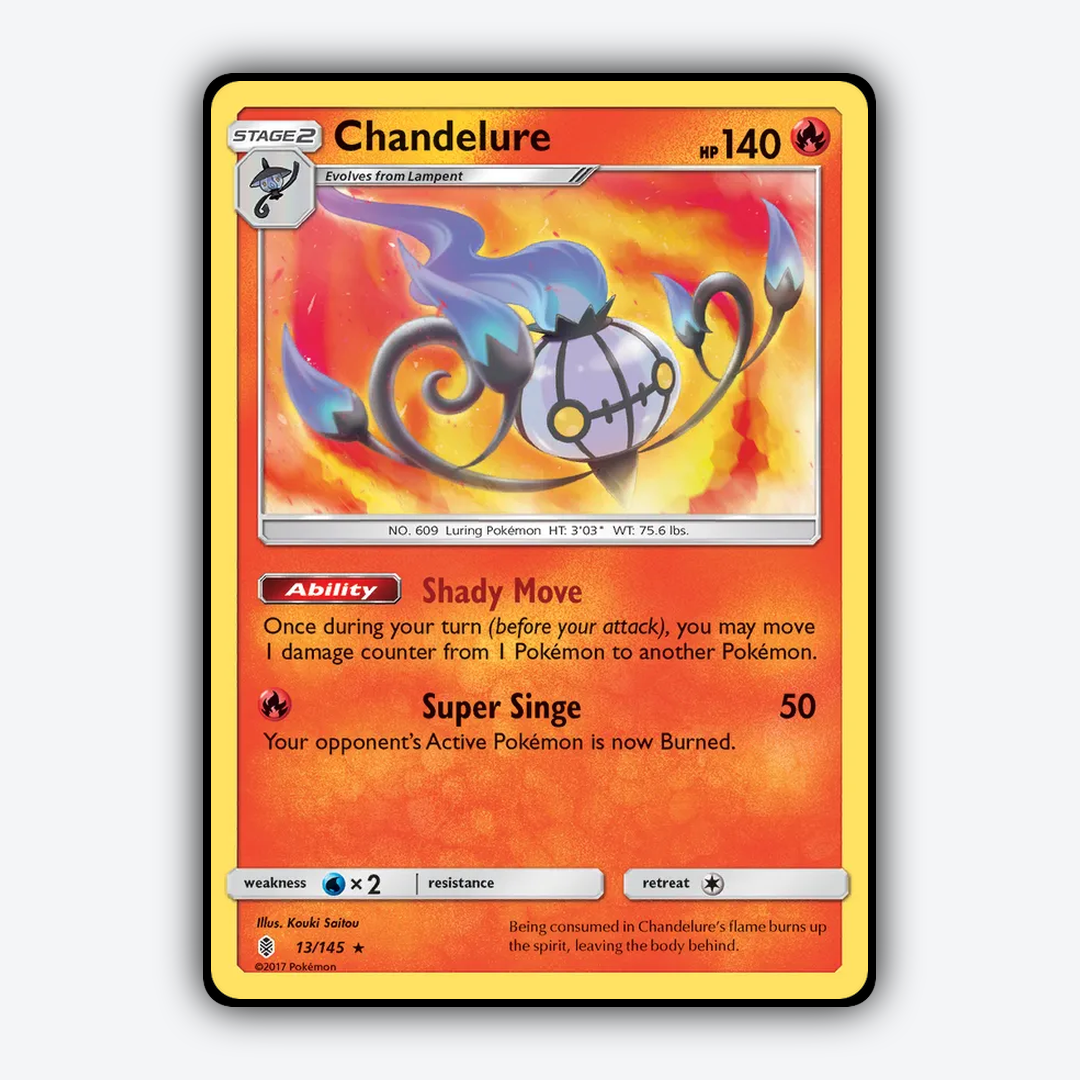 Chandelure 013/145 - Guardians Rising Set - Card Rug