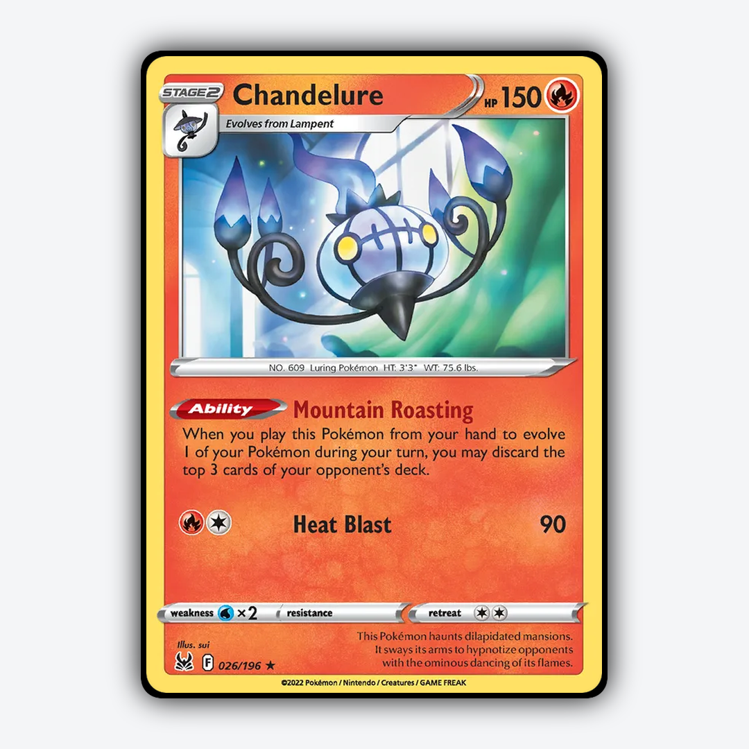 Chandelure 026/196 - Lost Origin Set - Card Rug