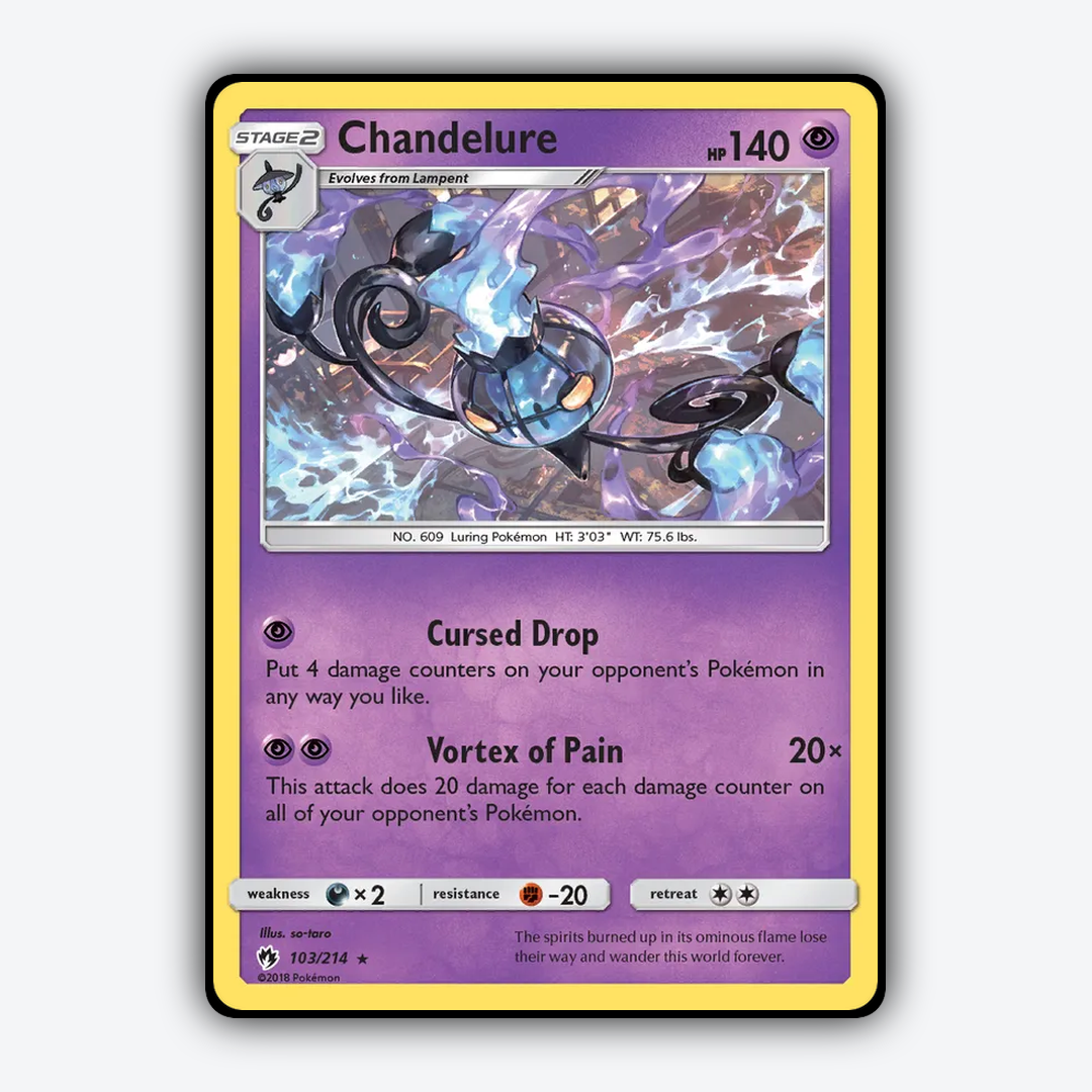 Chandelure 103/214 - Lost Thunder Set - Card Rug