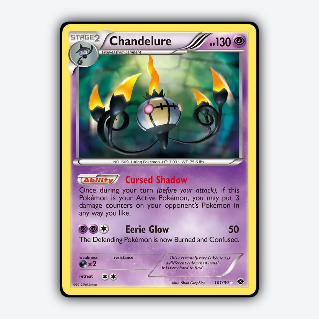 Chandelure 101/99 - Next Destinies Set - Card Rug