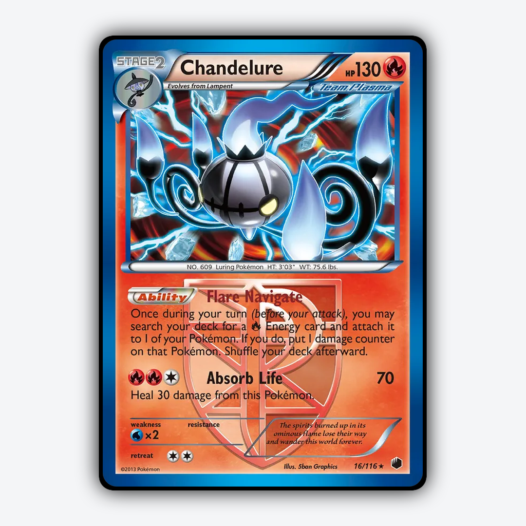 Chandelure 016/116 - Plasma Freeze Set - Card Rug