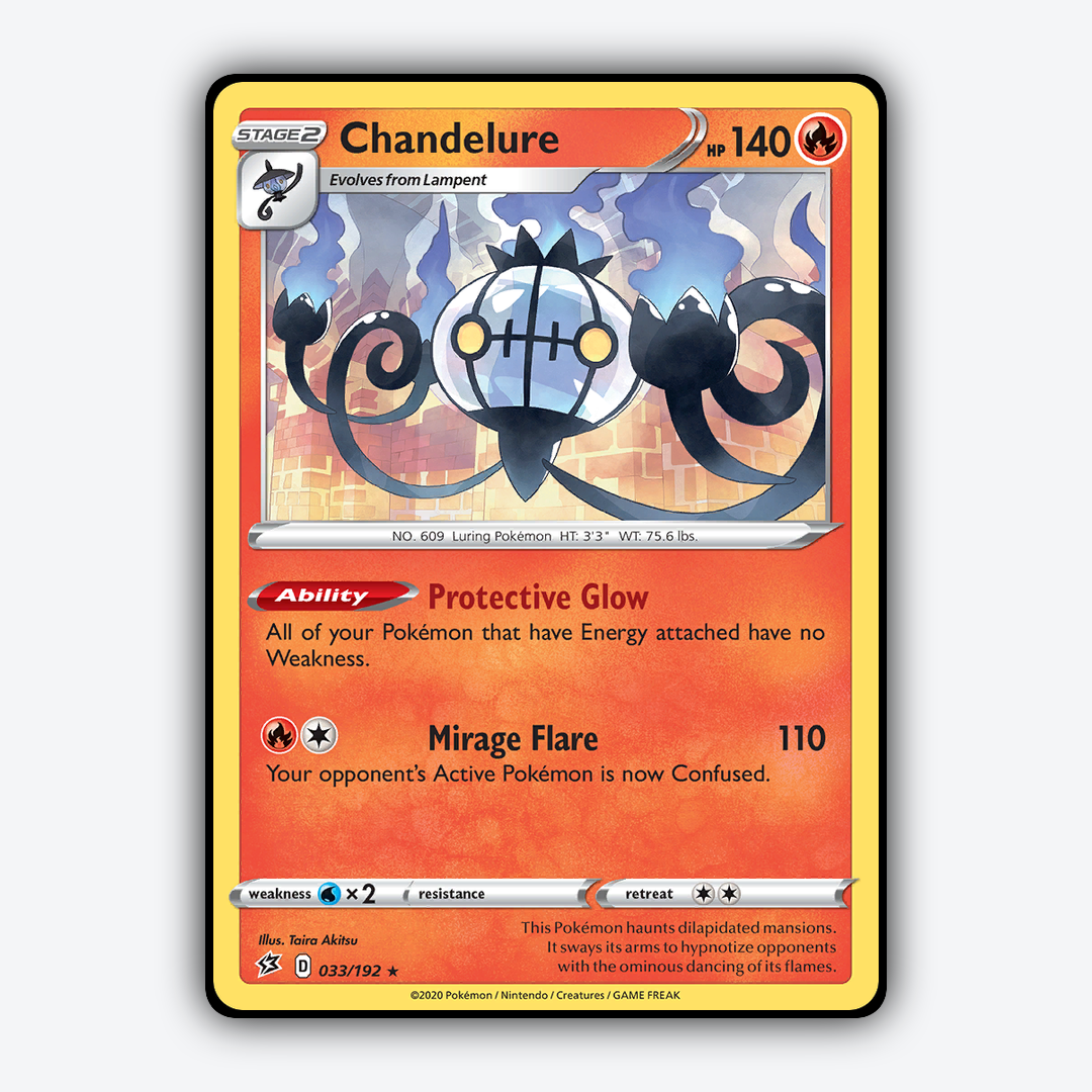 Chandelure 033/192 - Rebel Clash Set - Card Rug
