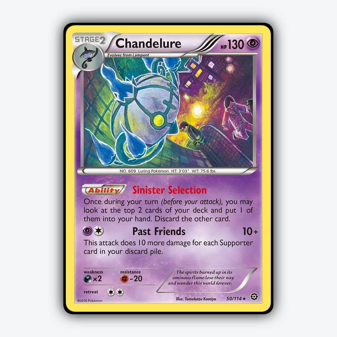 Chandelure 050/114 - Steam Siege Set - Card Rug