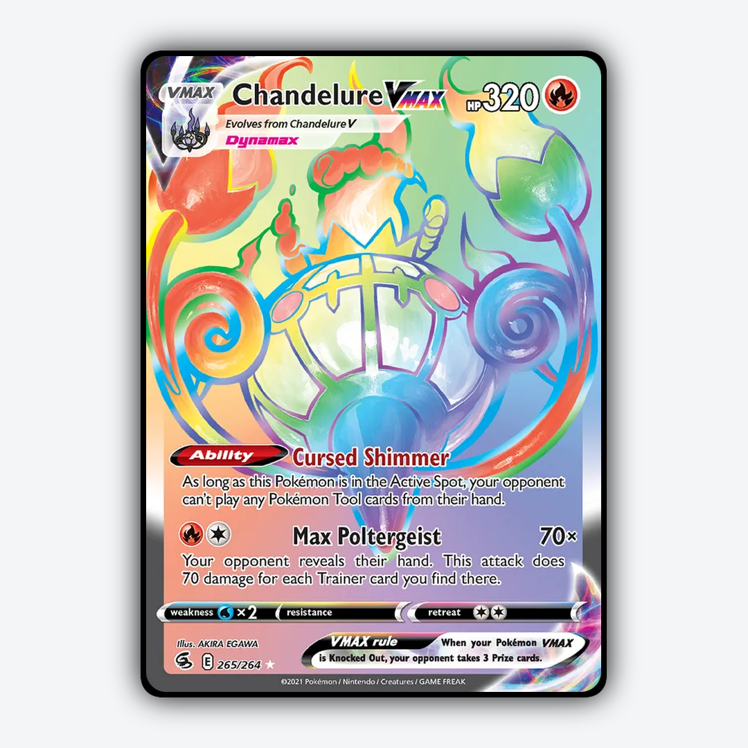 Chandelure VMAX 265/264 - Fusion Strike Set - Card Rug