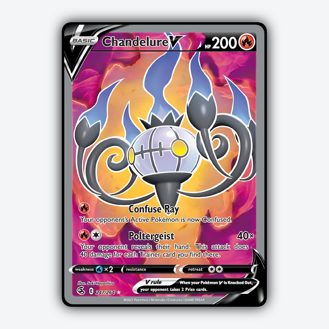 Chandelure V 247/264 - Fusion Strike Set - Card Rug