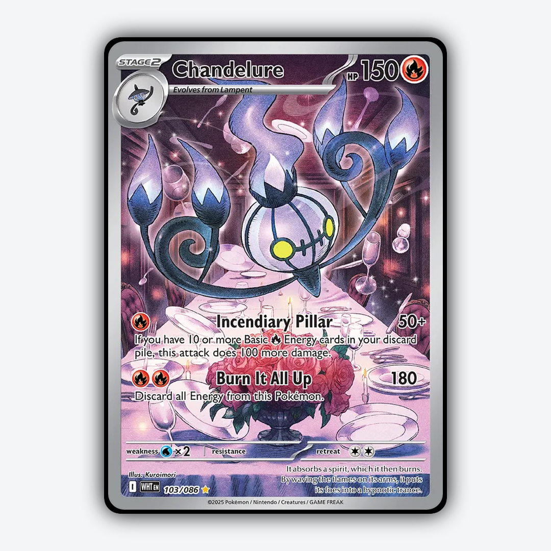 Chandelure #103 - White Flare Set - Card Rug