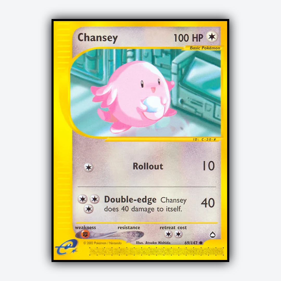 Chansey 069/147 - Aquapolis Set - Card Rug