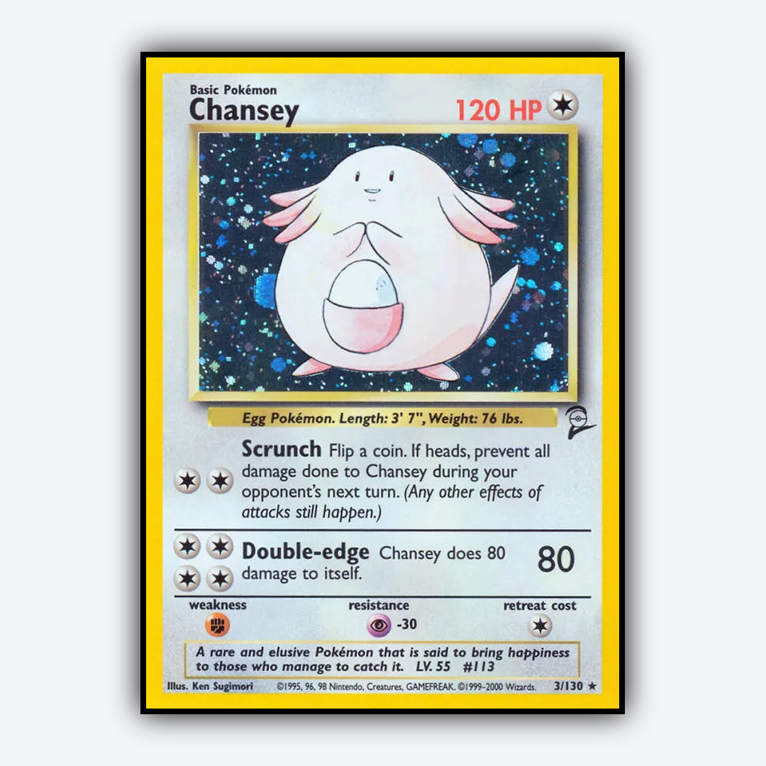 Chansey 003/130 - Base Set 2 Set - Card Rug