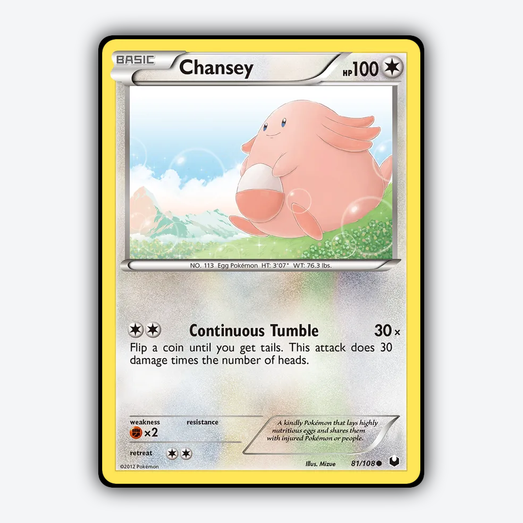 Chansey 081/108 - Dark Explorers Set - Card Rug