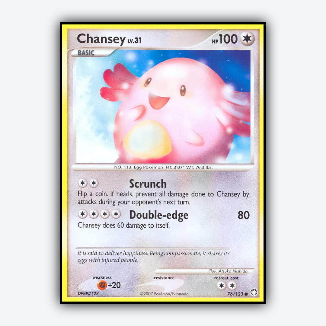 Chansey 076/123 - Mysterious Treasures Set - Card Rug