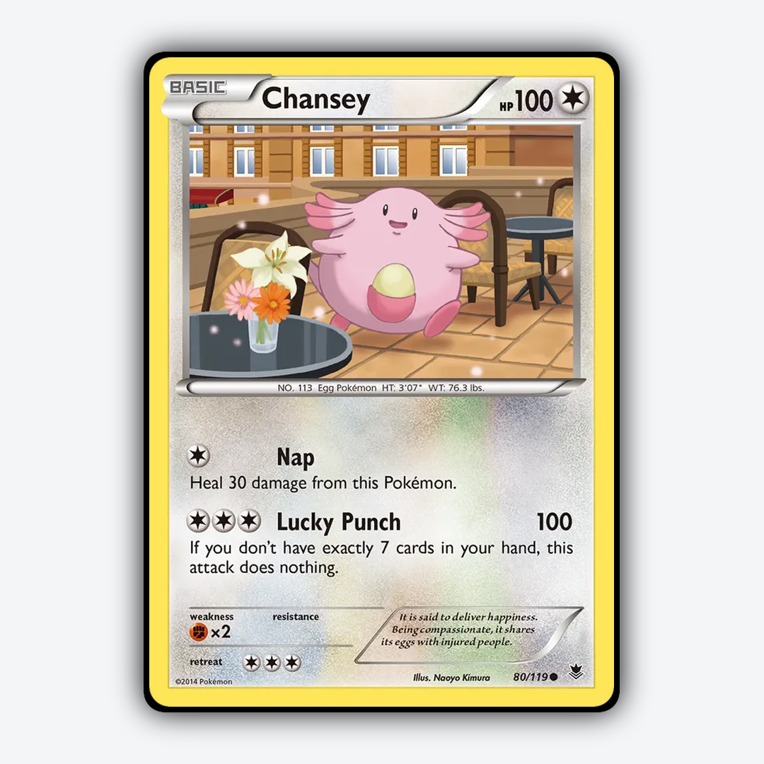 Chansey 080/119 - Phantom Forces Set - Card Rug